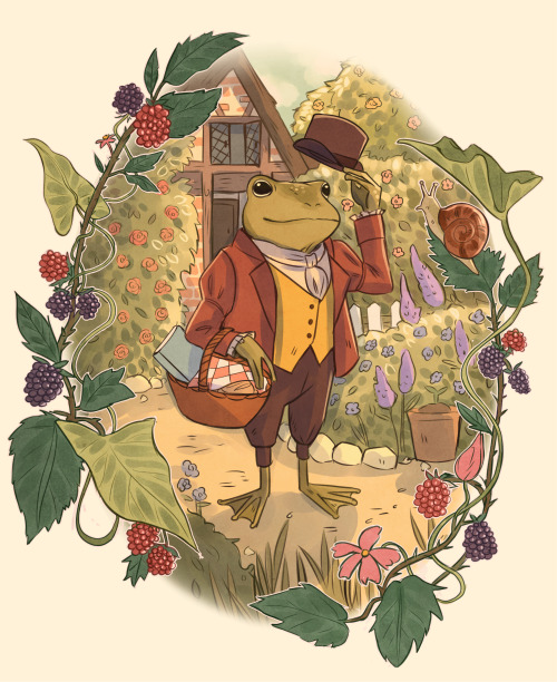 Fergus enjoys a summer stroll on a fine, sunny morning.  I wanted to draw something cosy and nostalg