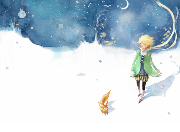 87-mm:  Beautiful The Little Prince illustrations by Kim Min Ji.   