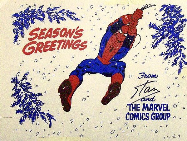Marvel Comics Christmas card, 1969.