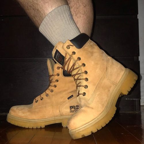 Timberland Pro Steel Toes.  #timberland #timberlandboots #timberlandpro #workboots #gayboots #gayboo