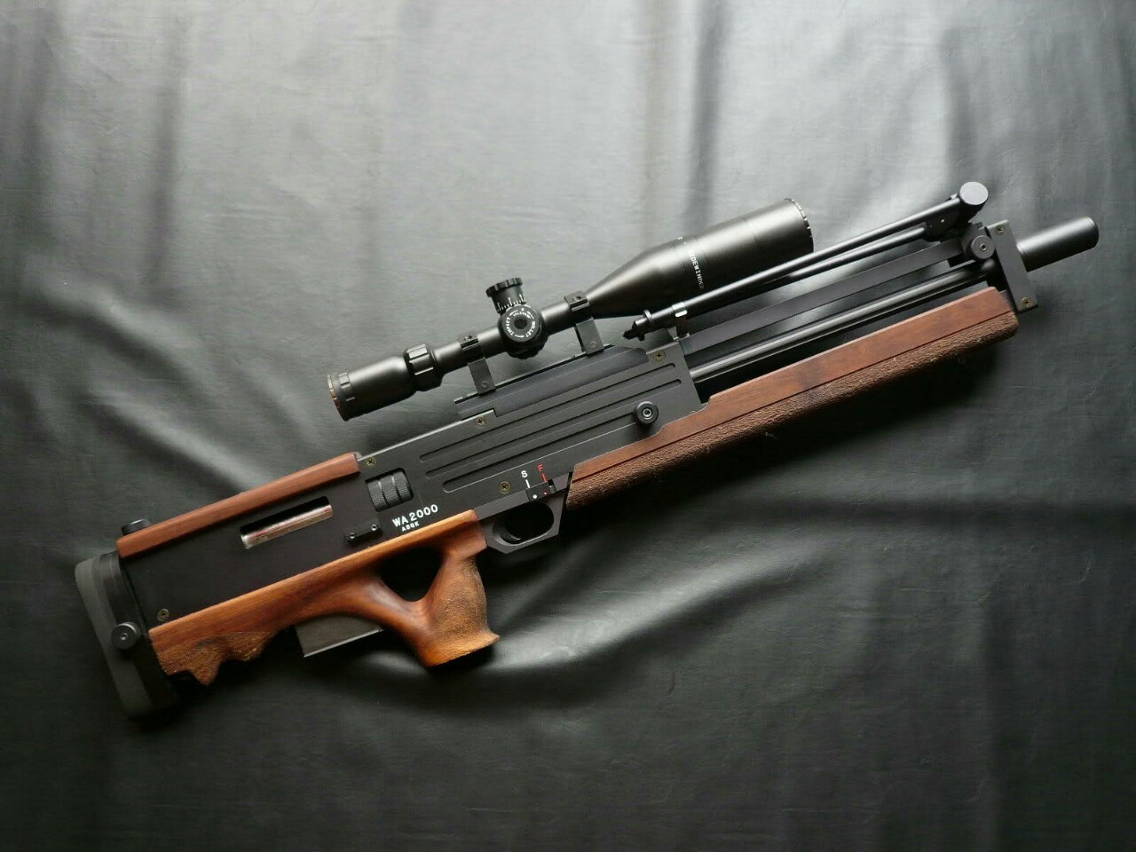 novacaineandcoffee:2nd Generation Walther WA-2000, produced in three different calibers