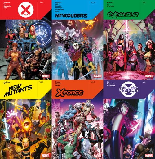 Here is the full set of the DAWN OF X series collections, with each having its own colour code makin