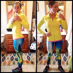 beautifuldisaster84:  Colorful work out clothes make me happy! Thank goodness for eBay and milk silk leggings!!!!! 