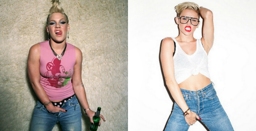 toomanydreamsnotenoughtime:  thatsmisslaratoyou:  buttlid:  mybadinfluence:  aleciawsh-blog: Miley wants to be P!nk  this post gets bigger day by day, I’m scared  who doesn’t want to be p!nk  Wow, now that its pointed out, its pretty obvious…  Thank