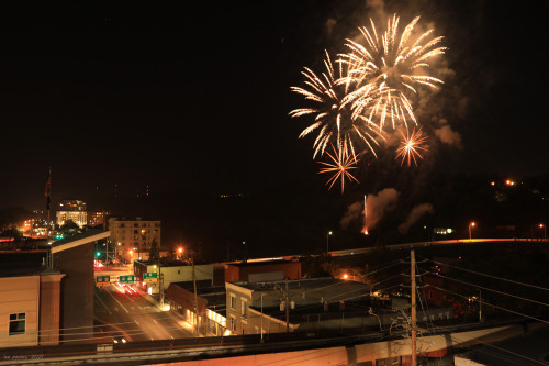 Blake and I skipped out on the previous four July 4th celebrations in downtown Morgantown, but not t