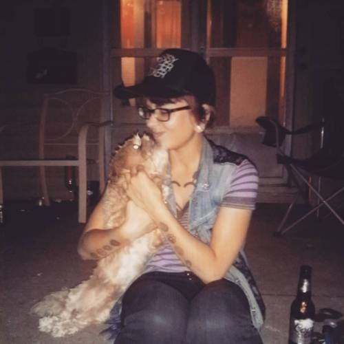 Snuggling with a baby Ewok named Scout. #bestienight #dogsofinstagram #dogstagram