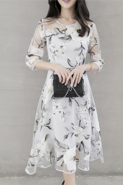 happylady1999:STYLISH DRESSES COLLECTIONLace-up >> Gothic StarFloral Cut-Out >> Floral R