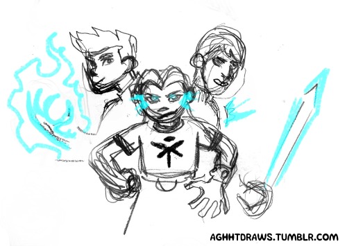 Continuing on my road of style studies, here’s…. Secret Magic Trio!This time I just had fun t