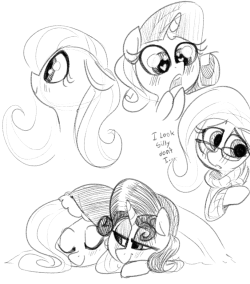 mcsweezy:doodled some flutters and rarity