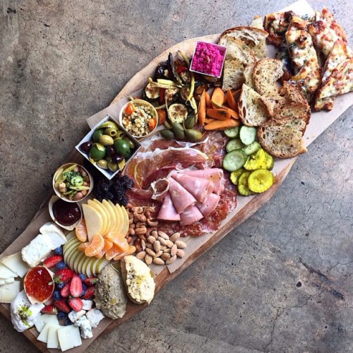 thatcheeseplate:Oh yes. This is very real. Another crostini station masterpiece by @heirloomla. #reg