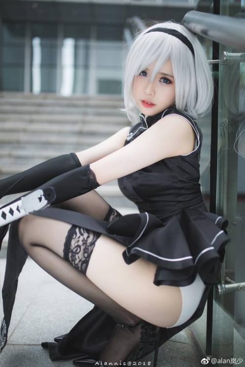 sexywaifucosplay: Title : Nier : AutomataCharacter : 2BCoser : 傲娇98kPhoto by alan岚少