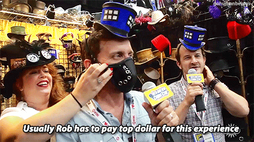 gohumanbeings-:  Rich and Rob vs. Comic-Con 2013: Steampunk Tardis (x) 