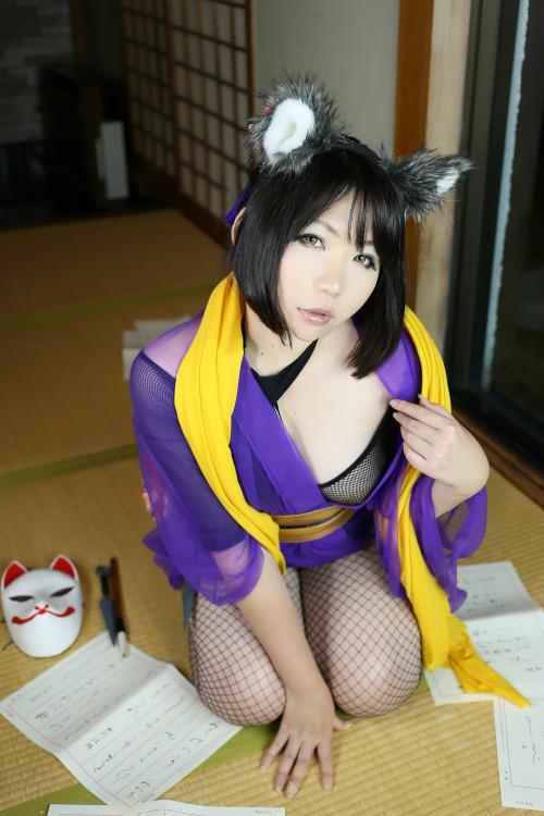 Cute Cosplay Girl Higurashi Rin (Kitsune-Chan) 1-50