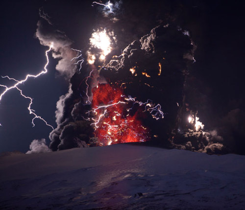 spaceplasma:Dirty thunderstorms A dirty thunderstorm (also, Volcanic lightning) is a weather pheno