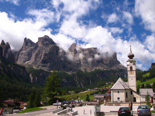 by Dario Gnali on Flickr.Village of Colfosco in South Tyrol, Italy.