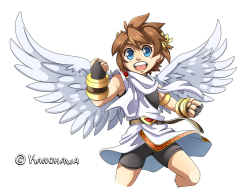 Supersmashspacies:  Kid Icarus Uprising: Pit Illustration By *Kanokawa