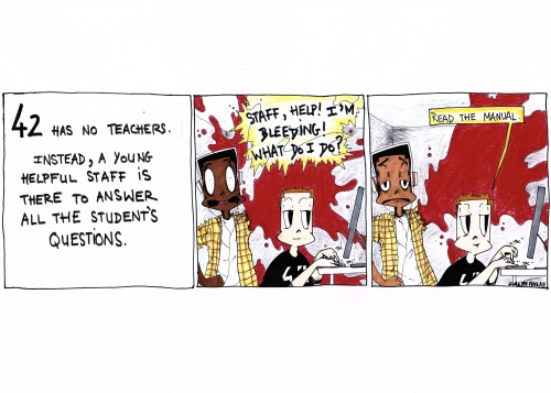 Born 2 Crash comics narrate life at Xavier Niel&rsquo;s École 42. They star Denver, a 14 