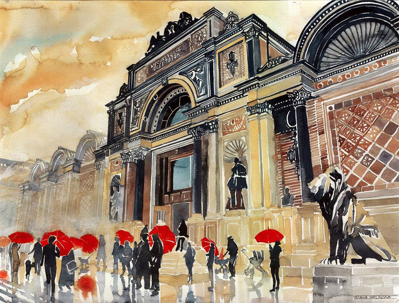 from89:   Architectural Watercolors by Maja Wronska  You Can Also Find Me -: Skumar’s :- Twitter | Facebook | We