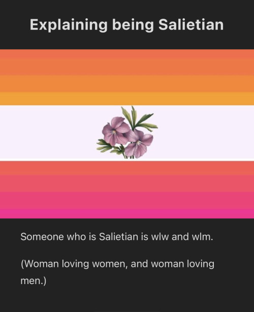 BISEXUAL SAPPHICS !!! IT'S US !!! WE'RE ALL SALIETIAN !!! ONLY WE CAN USE THIS FLAG !!!