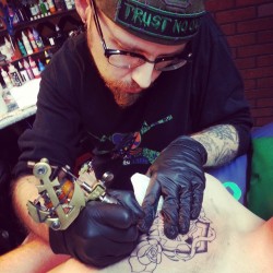 Our Tattoo Artist The One And Only Richard Powell From The Tattoo Zone In South Boston,