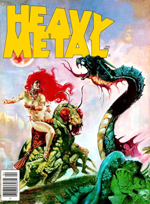 Esteban Maroto cover, &ldquo;Heavy Metal&rdquo;, Vol. 5, #1, April 1981Source