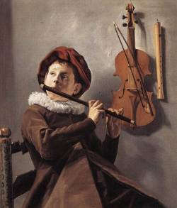 Judith Leyster (Haarlem 1609 - Heemstede 1660); Young Flute Player, C. 1635; Oil
