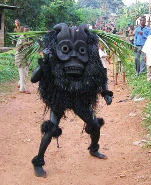 weirdlandtv:The souls of the dead enter the land of the living: the Ekpo Masquerade in Nigeria.