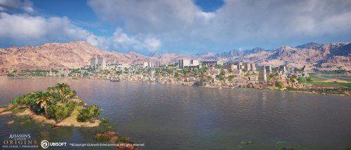 Digital recreation of the city of Uaset, later known as Thebes, which was the capital and religious 