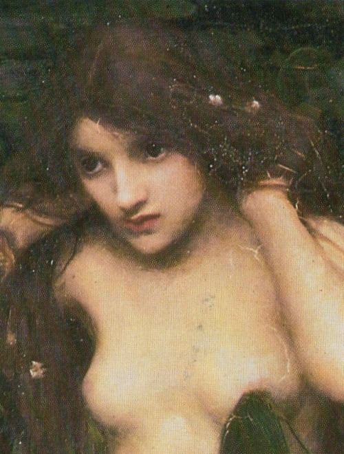 ancient-roses:Hylas and the Nymphs (detail) by John William Waterhouse (1896).