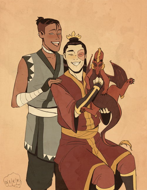 dickpuncherdraws: zukka week 2020 day 6: familyfire lord zuko’s official family portrait is&he