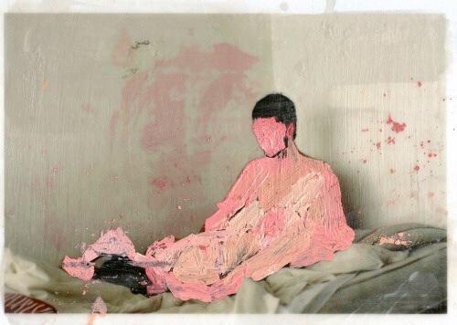 jeztls:Painted Over Polaroids By Zach Bailey