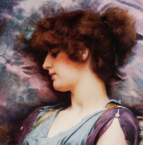 Far Away Thoughts by John William Godward, 1892.