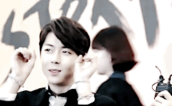 kyungillness:  Dokyun being shy (*/∇＼*）requested by b-a-p-tized 