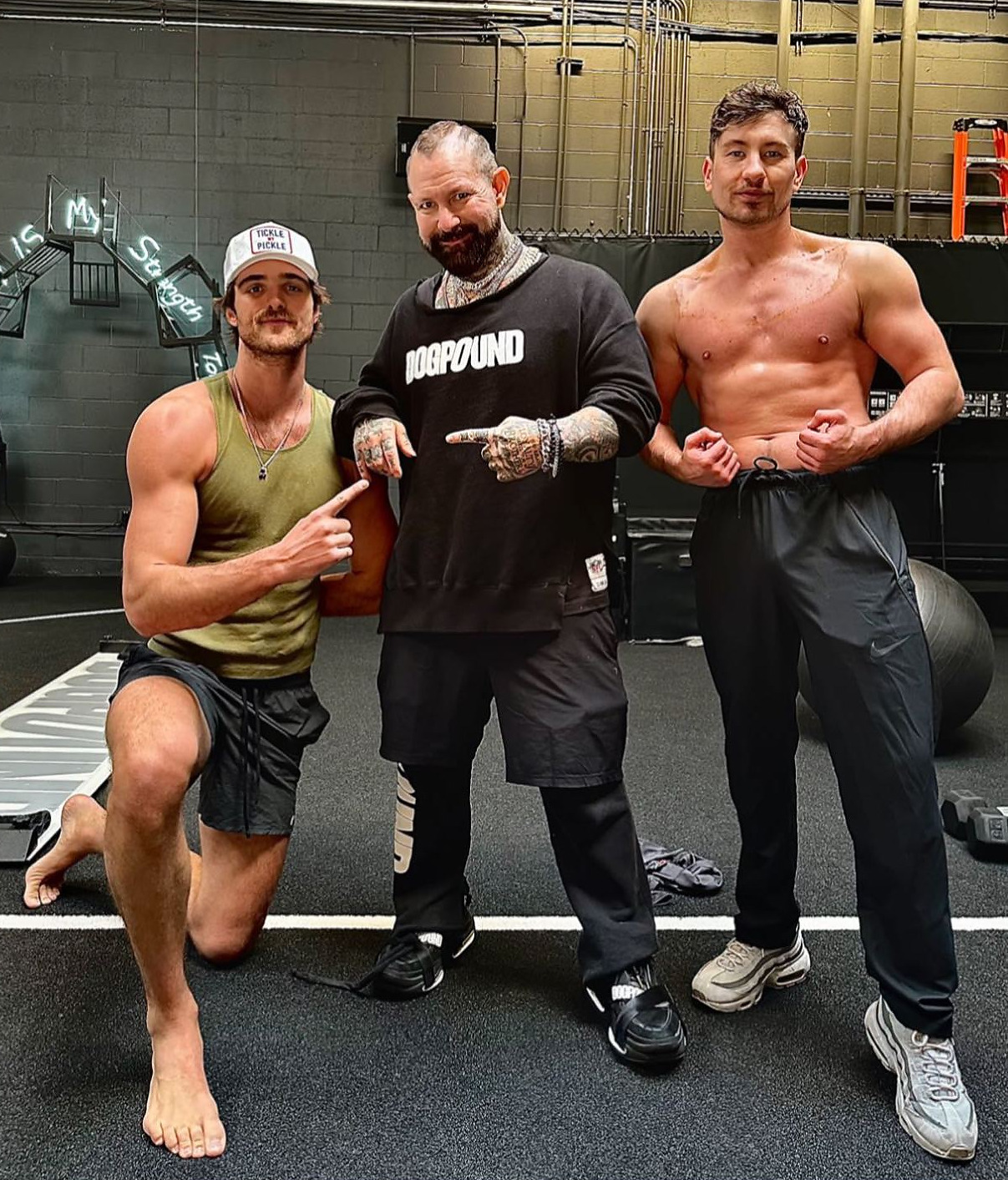 harlan-briggs:Jacob Elordi &amp; Barry Keoghan at the gym (2023)