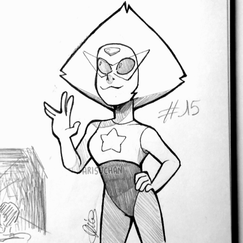 arisuchan:Inktober days 15 and 16! Alien Peridot (Yeah technically she’s already an alien lol) and s