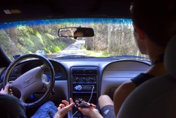 feelin-radical:forestrees:Roll and bowl on the way to our hike today ✌🍃  Montana de Oro, California.My best friend Blake and I passing, my beautiful girl Ashley in back, what a fucking great day to be alive :)