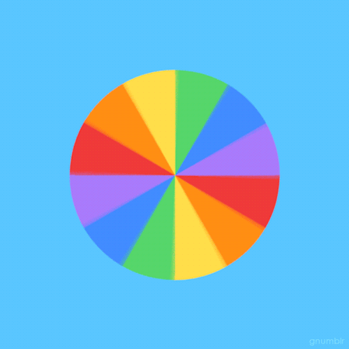 gnumblr:  colourwheel.gif inspired by this