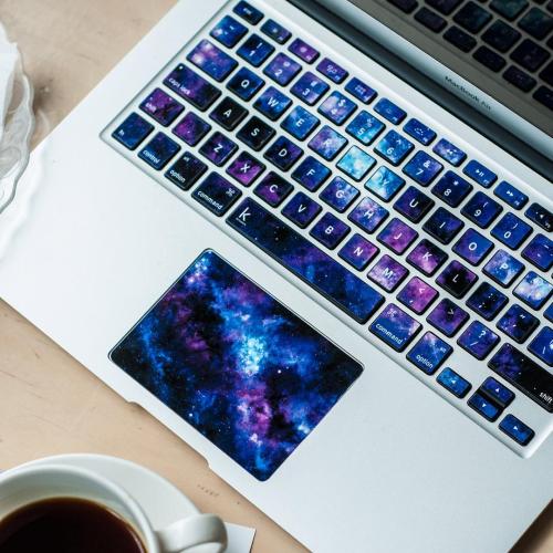 wnq-writers:  culturenlifestyle:Beautiful Nebula Inspired Keyboard Decals Polish design studio Keyshortscreates amazingly beautiful and high quality decal keyboard tickets, laptop trackpad decals and skins for your phone, laptop and tablet. Last week,