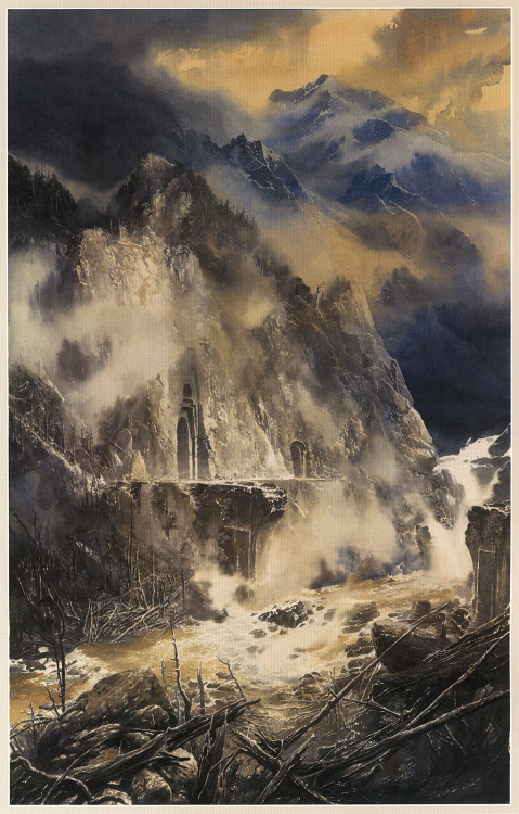 tolkienillustrations:The Fall of Nargothrond by Alan Lee