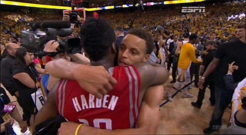 adrianalimasbf:  Steph to Harden: “All year dog, you pushed me. All year.”