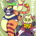 koboldfactory:I drew mine and @taxiderby ’s dullahan characters Jackie and Lily with their heads swapped around!