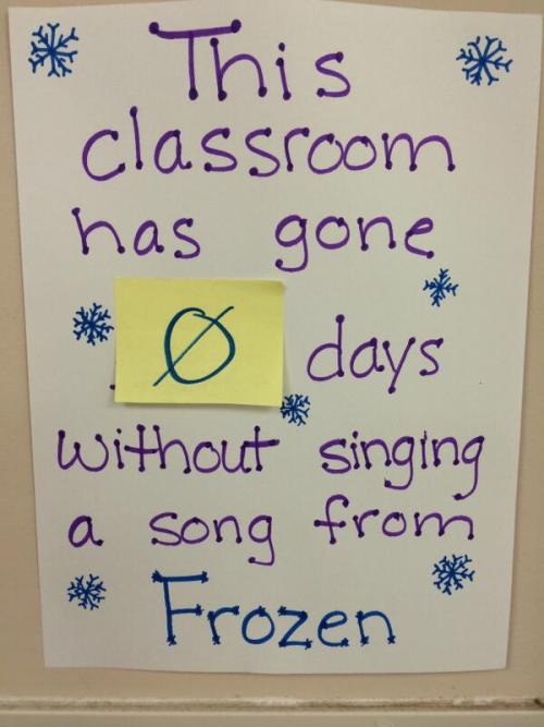 Sign at a pre-school.