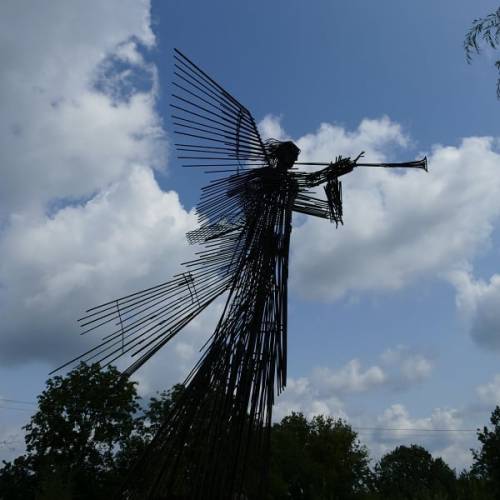 Monument of the 3rd angel in #Chernobyl. A #memorial to everyone affected by the disasterhttps://the