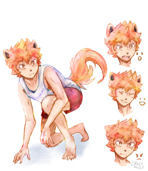 craziiwolf:  And here’s some more art for my kagehina werewolf/hunter au!Info about the au can be found here  :D
