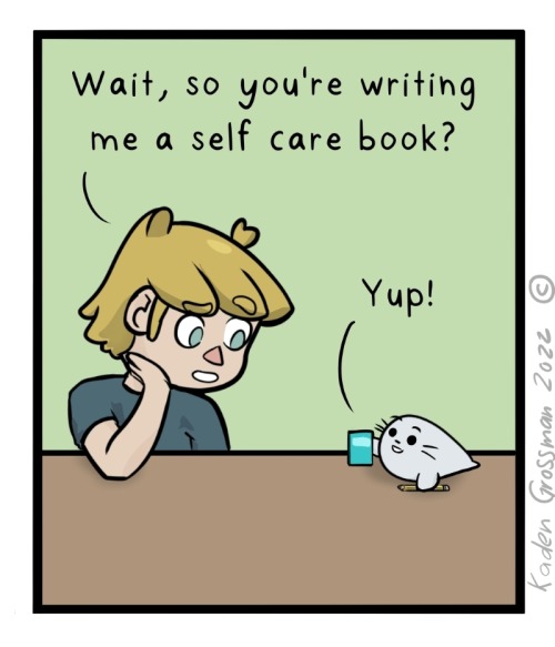 We’re writing a book!How do you preform self care?What should Dolfy write down in his research