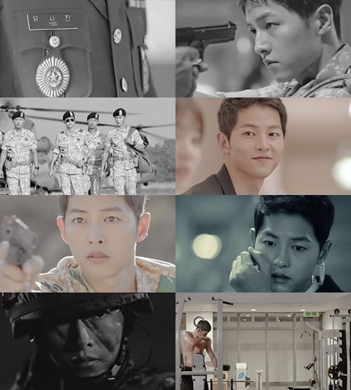 semperji:Song Joong Ki as Captain Yoo Shi Jin in Descendants of the Sun