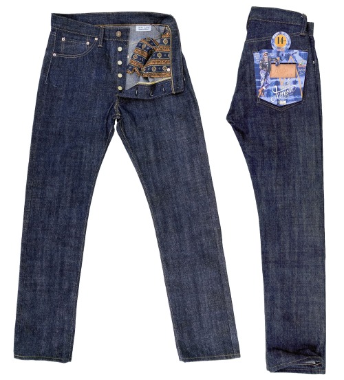 The Mister Freedom® CALIFORNIAN Lot674 blue jeans, our slimmest cut, if you’re into that 60s stovepi