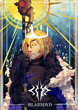 riathye:tarot card inspired dimitri,,, i’m a huge old sucker for the aesthetic so i had to do at least one of these 