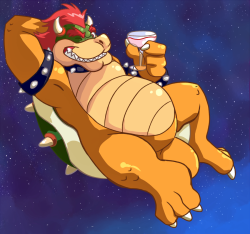 Finally finished the sketch I made on Bowser