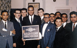 malcolmxnetwork:Malcolm X visits Toronto’s First Mosque. January, 1965.
